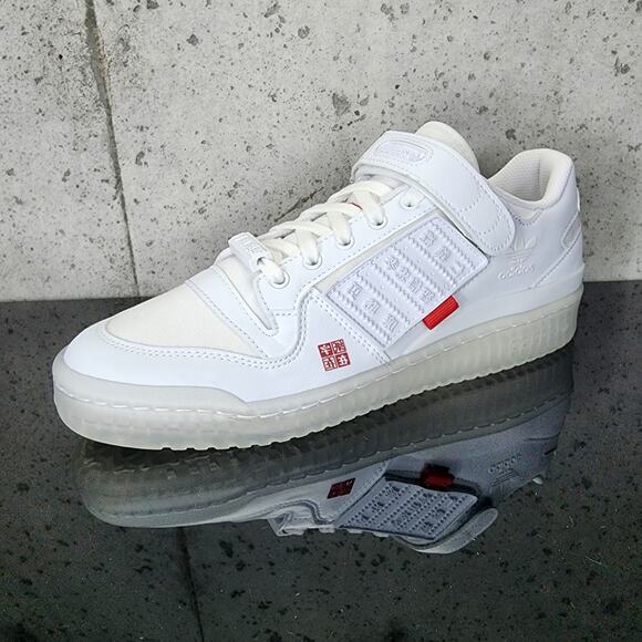 MSRP $155 Adidas Forum Low Chinese New Year 2021 Men's sz 9 White Red New - Picture 2 of 5